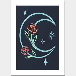 spring moon Posters and Art
